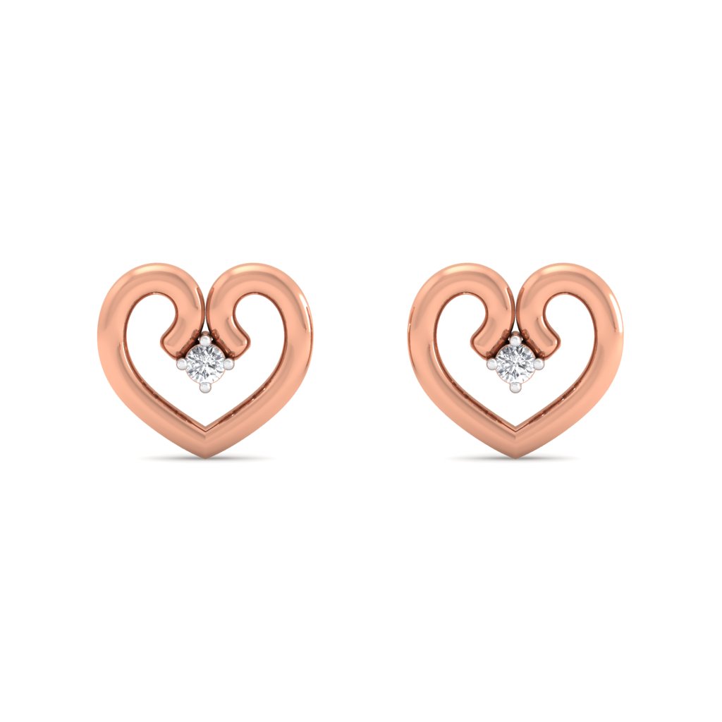 The Simmi Heart Earrings - Diamond Jewellery at Best Prices in India ...