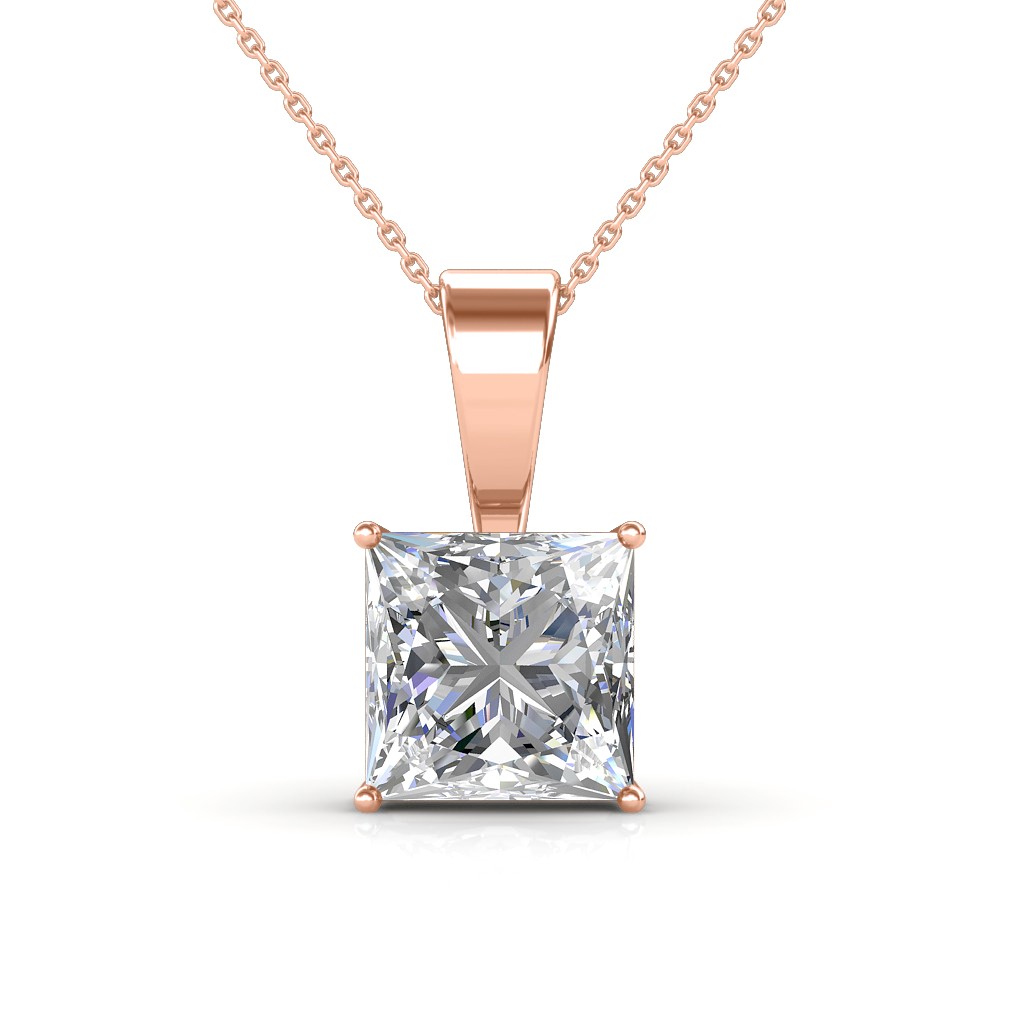 The Eternity Princess Pendant - Solitaire Diamond Pendant at Best ...