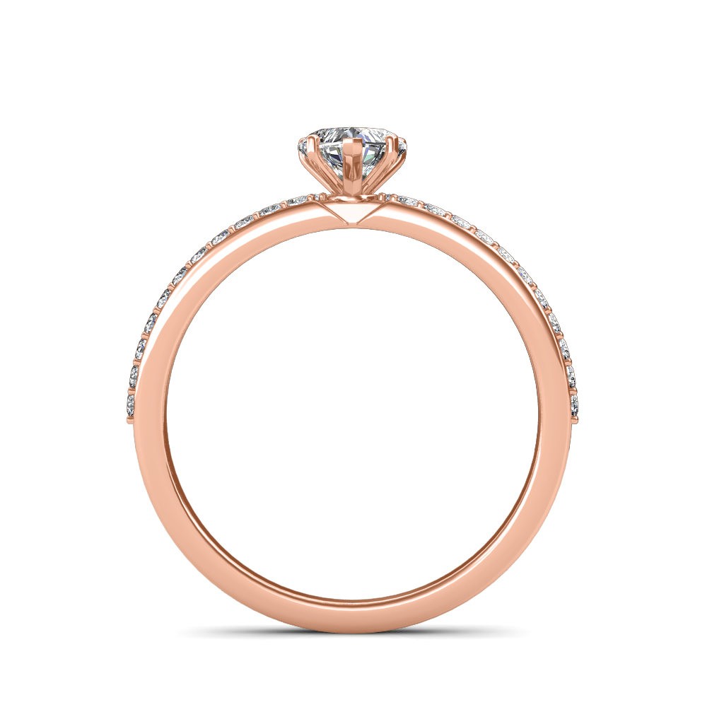 The Amore Heart Dual-band Ring - Solitaire Diamond Rings at Best Prices ...