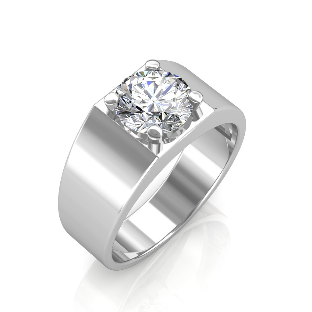 The Evergreen Ring For Him - Solitaire 