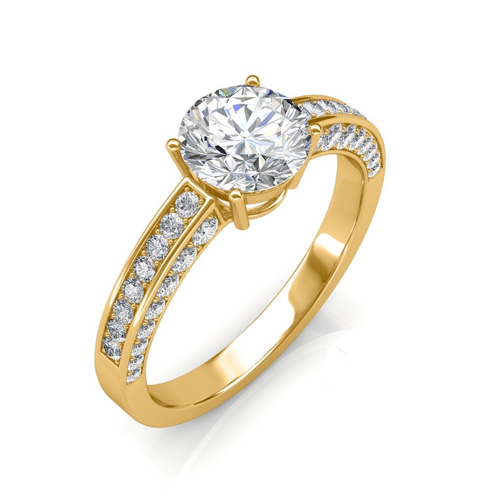 1.22 carat 18K Gold Zest Love Engagement Ring