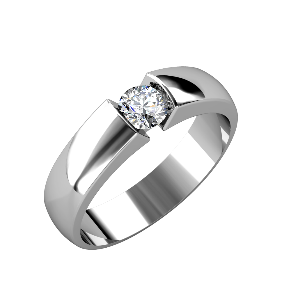 1 Carat Heart Shaped Solitaire diamond Engagement Ring In 18K White Gold |  Fascinating Diamonds