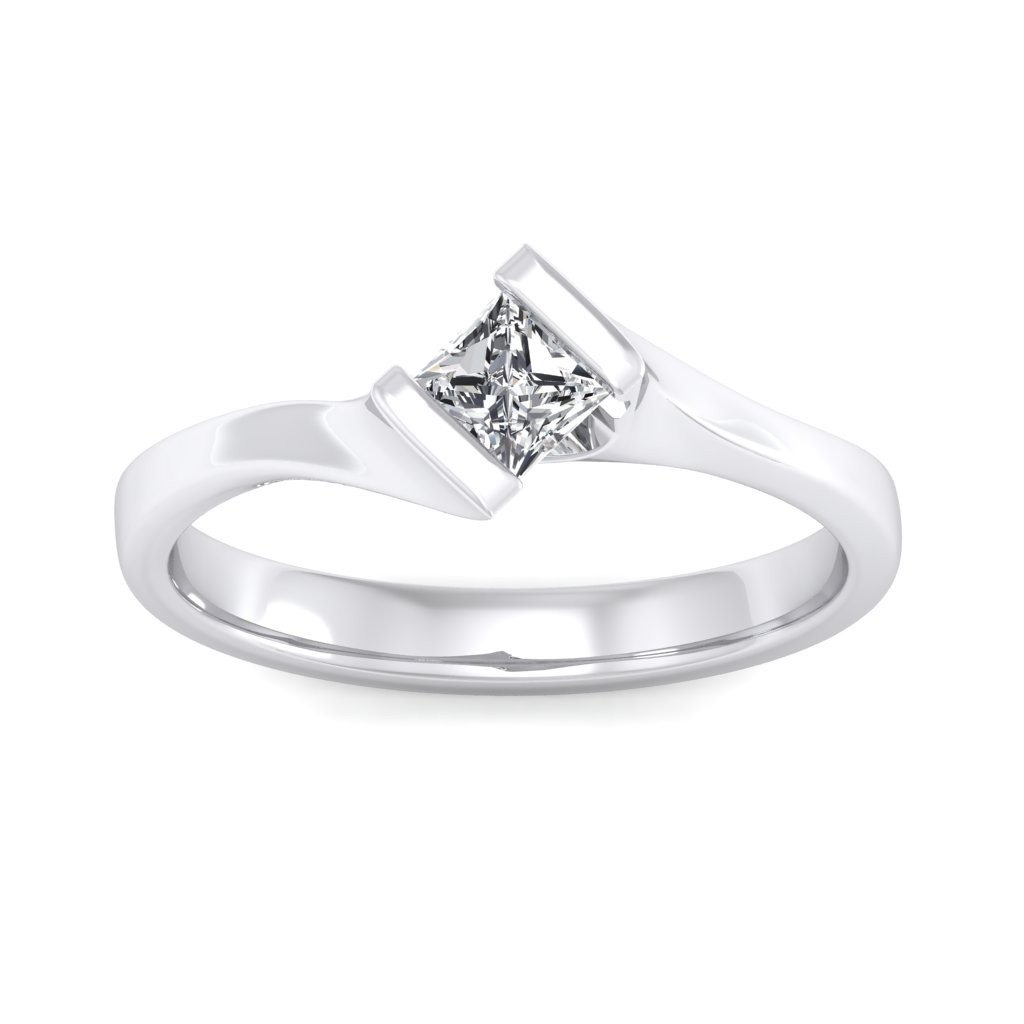 1/2 Carat T.W. Princess-Cut and Round-Cut Diamond 10kt Rose Gold Engagement  Ring - Walmart.com