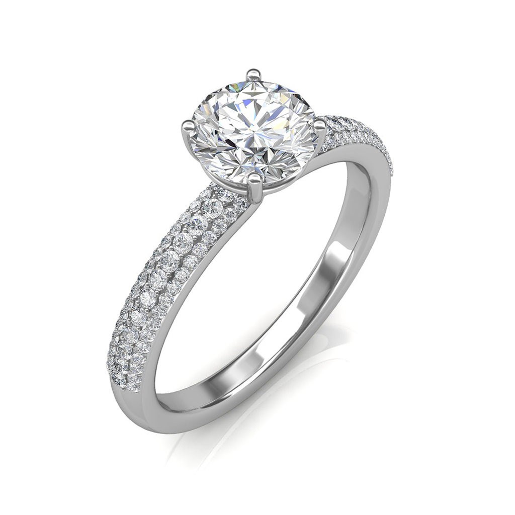 1.15 carat Platinum - Forever Love Engagement Ring - Engagement Rings at Best  Prices in India | SarvadaJewels.com