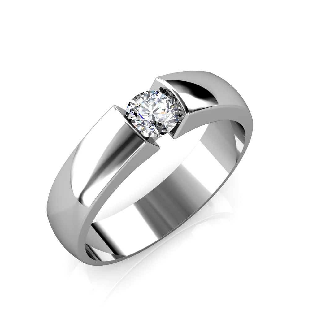 Choucong Solitaire Diamond CZ Mens Ring White Gold Filled Engagement And  Wedding Band Ring, Finger Mens Jewelry From Simplejewelry, $9.5 | DHgate.Com