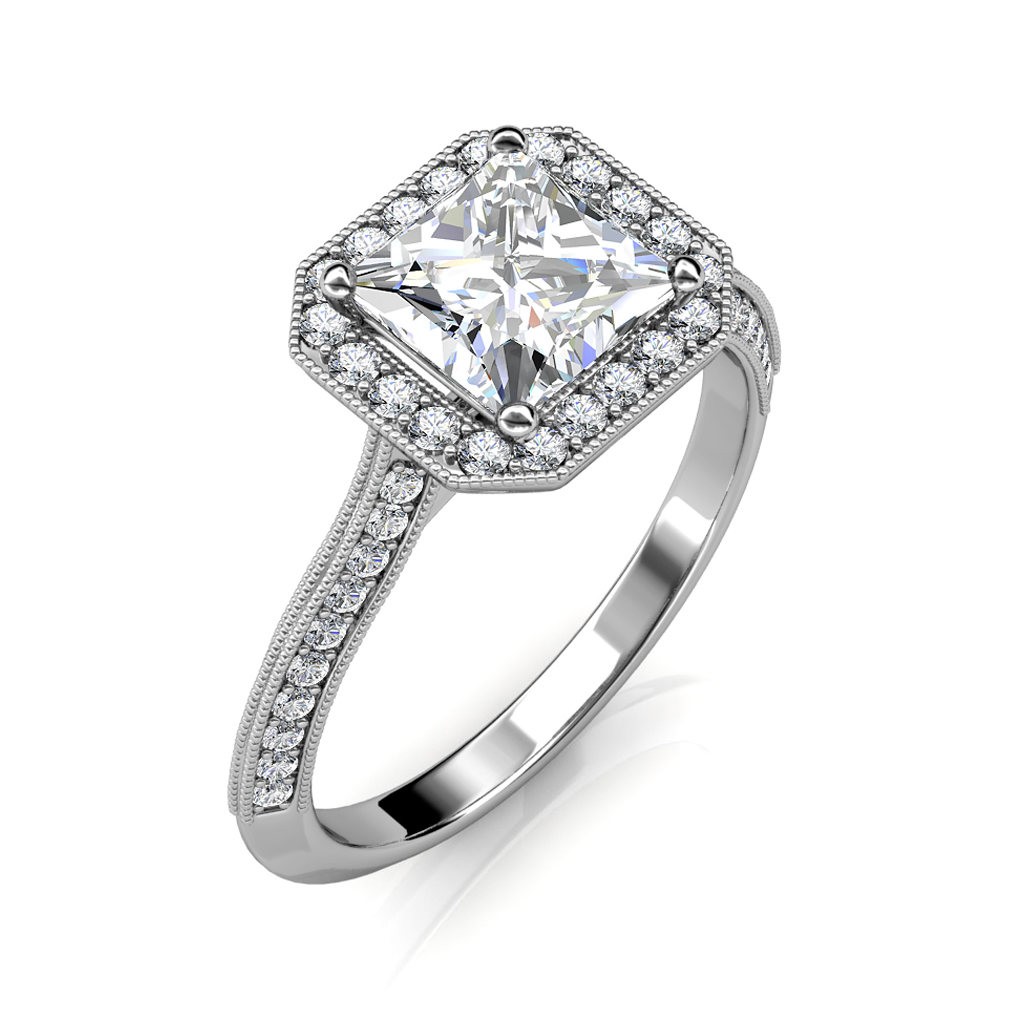 Princess Cut Diamond Engagement Ring at Diamond and Gold W