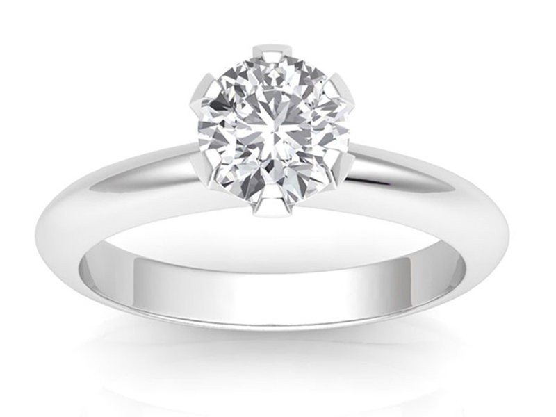 Unity Ring - Split Shank Solitaire Engagement Ring - Do Amore