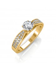 The Dual Band Solitaire Ring