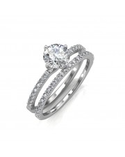 The Elegant Engagement Ring with Wedding Band