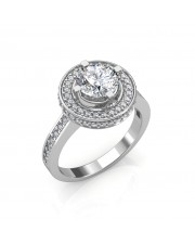 The Dual Halo Solitaire Ring