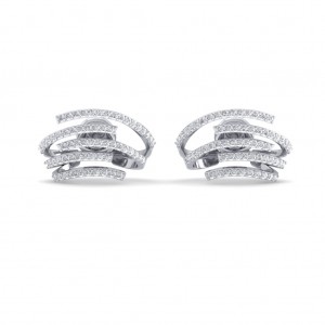 The Astra Huggie Diamond Earrings
