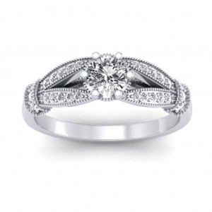 1.21 carat 18K White Gold - Nelly Engagement Ring