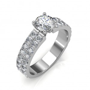1.42 carats Platinum - Amyra Engagement Ring