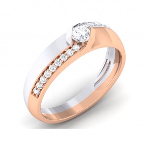 0.47 carat 18K White & Rose Gold - Scarlett Engagement Ring