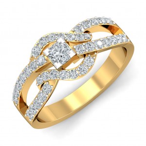 0.82 carat 18K Yellow Gold - Levita Princess Engagement Ring