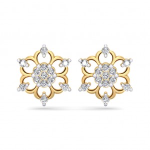 The Floral Sparkle Diamond Earrings
