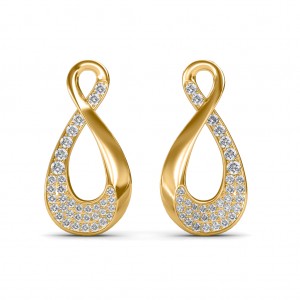 The Elsy Loop Diamond Earrings