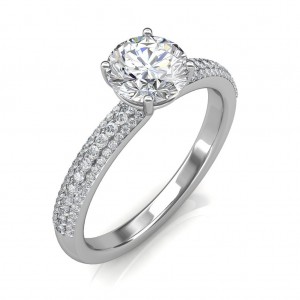 1.65 carat Platinum - Forever Love Engagement Ring