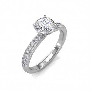 0.74 carat Platinum - Forever Love Engagement Ring