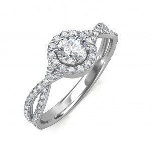0.74 carat Platinum - Zara Engagement Ring