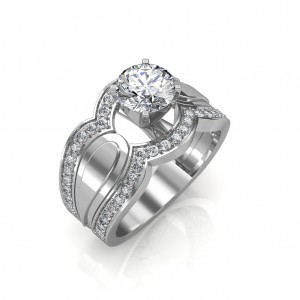  1.25 carat Platinum - Utopia Engagement Ring