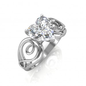 0.70 carat Platinum - Gelsey Engagement Ring