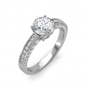 1.22 carat Platinum - Zest Love Engagement Ring