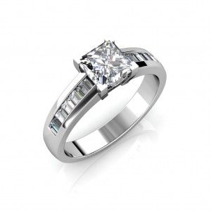 0.67 carat White Gold - Charlene Engagement Ring