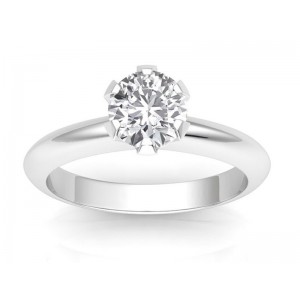 0.70 carat Platinum - Classic Six-Prong /Six-Claw Engagement Ring