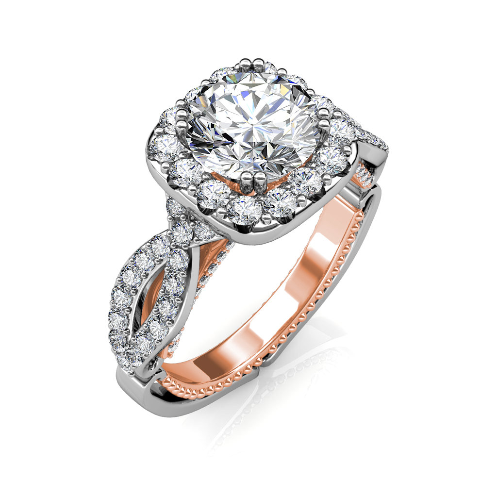 The Vera Halo Ring - Solitaire Diamond Rings at Best Prices in India ...