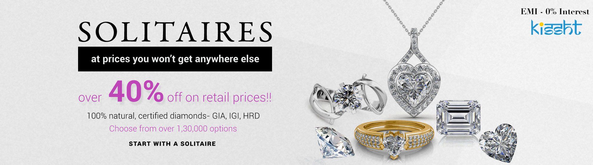 Solitaire Diamonds - Buy at Best Prices 